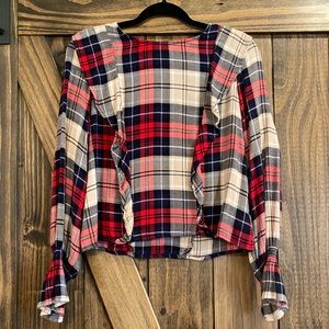 Kensie Flannel top